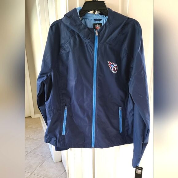 NFL Team Apparel Tennessee Titans Women's Windbreaker Jacket XXL NWT - Picture 1 of 8